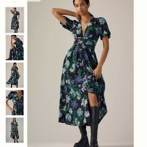 Anthropologie Floral Maxi Dress